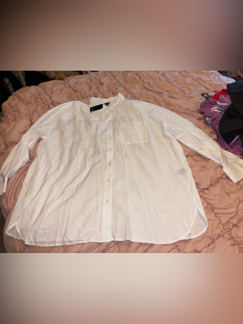 Torrid Button-down Shirt 2X Plus Size Plus Size Women’s Top White New